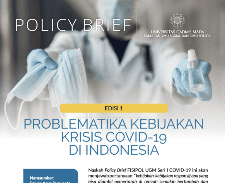 Policy Brief #1 Problematika Kebijakan Krisis COVID-19 Di Indonesia ...