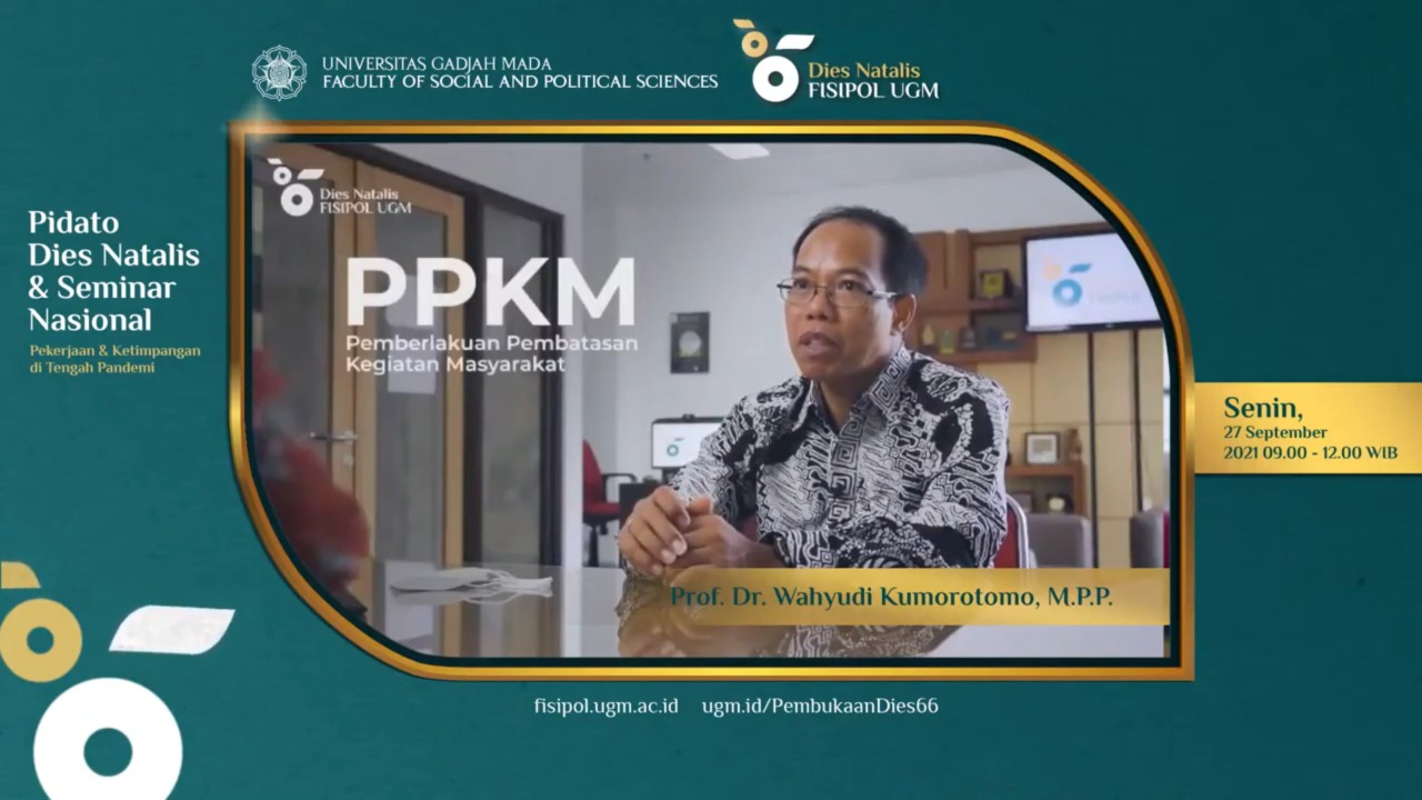 Pidato Dies Natalis Ke 66 Fisipol Ugm Fakultas Ilmu Sosial Dan Ilmu